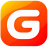 주황색 그라데이션 배경에 흰색 G 심볼이 적용된 굳컴 공식 파비콘